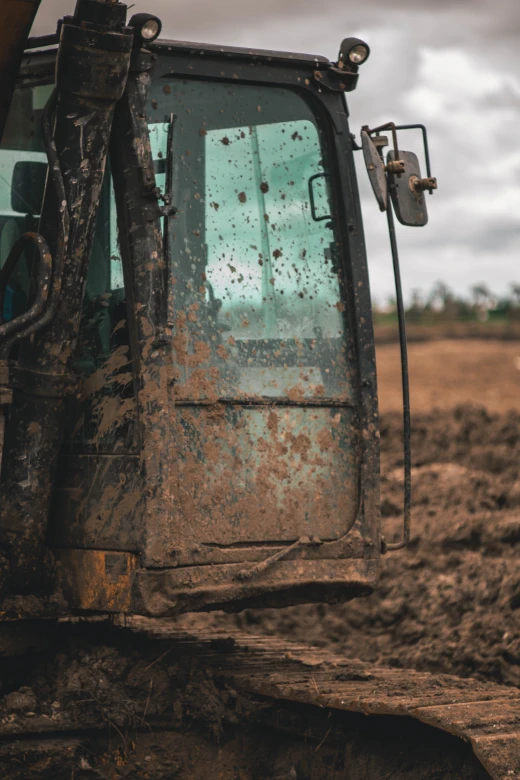 muddy excavator